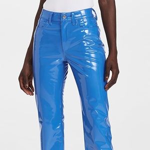SIMON MILLER blue vegan leather pants - never worn